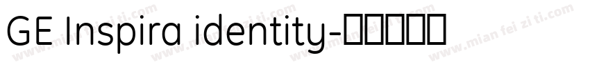 GE Inspira identity字体转换